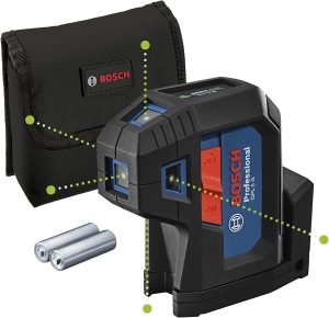 Bosch GPL 5 G : test et avis de ce laser 5 points vert avec équerrage