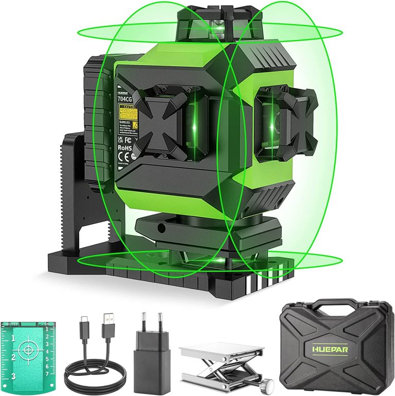 Huepar 704CG : notre avis sur ce laser 4D taillé pour la pose au sol