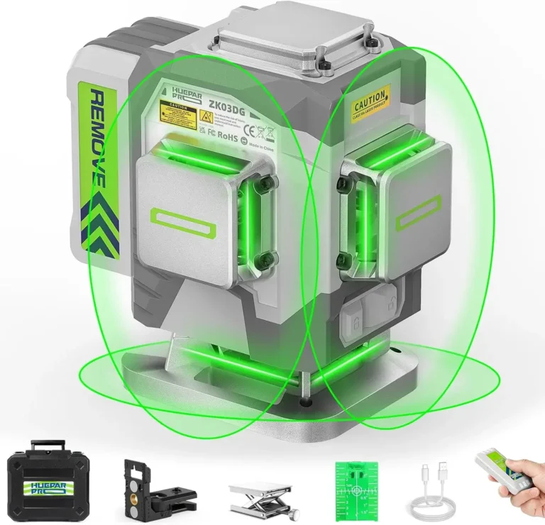 Huepar ZK03DG : notre avis sur ce laser 3×360° vert pour la pose au sol